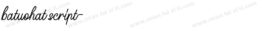 batuohat script字体转换